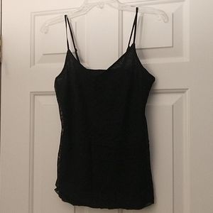 Black lace cami